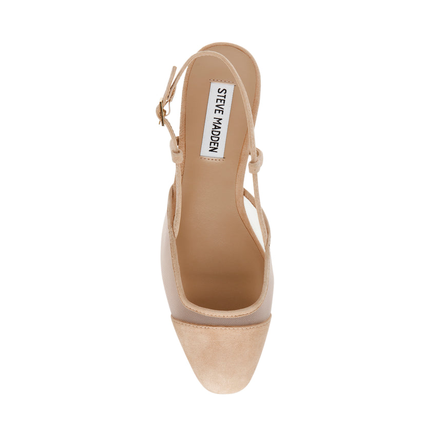 Belinda-M Flat Shoe TAN SUEDE