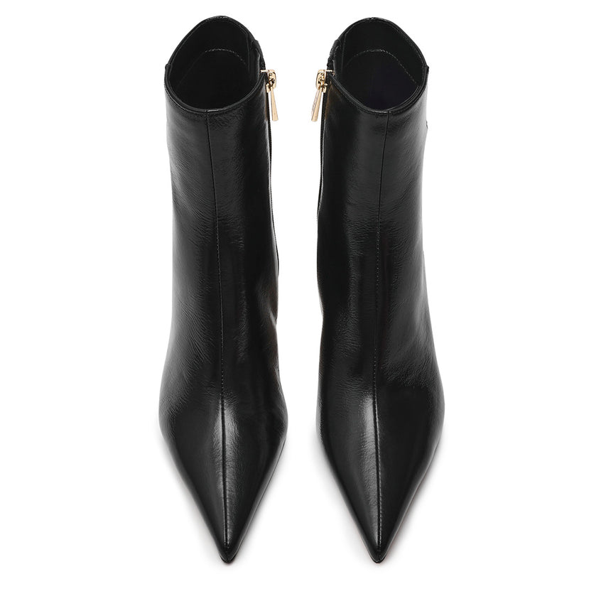 Auora Bootie BLACK LEAT