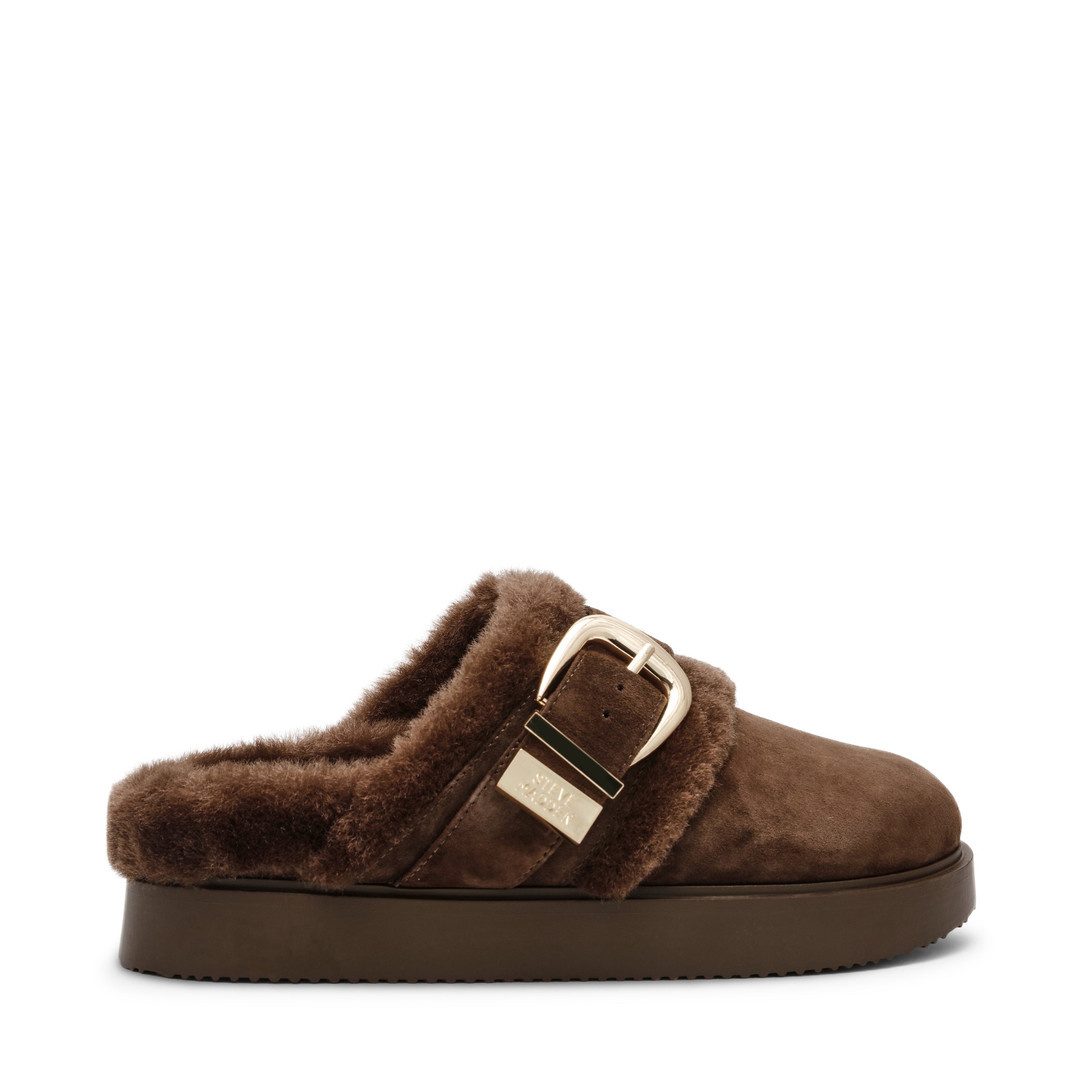 Cozy Up Mule BROWN SUEDE