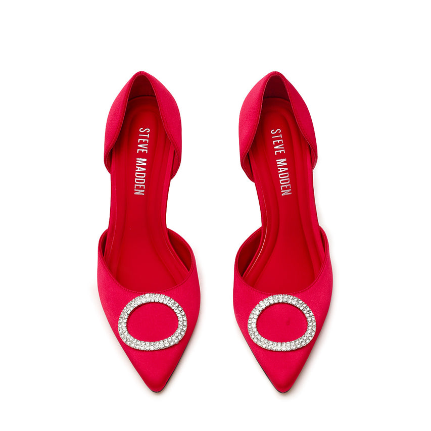 Sparkling Pump RED SATIN - view 4