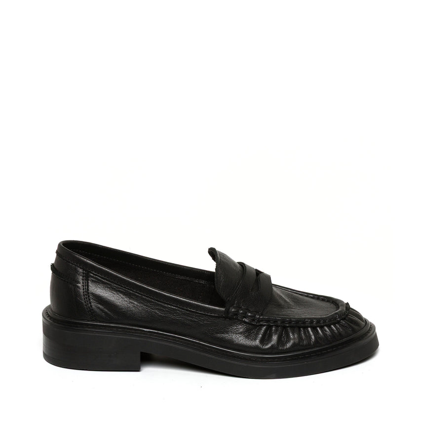 Nadya Flat Shoe BLACK LEATHER