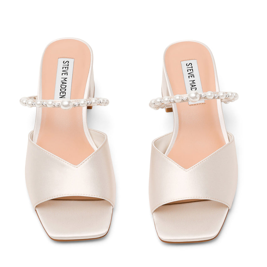 Galilea Mule IVORY SATIN - view 4