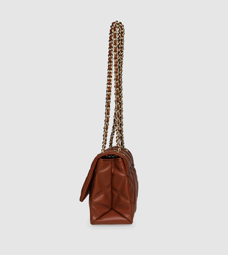 BVOLTURI CROSSBODY BAG COGNAC- Hover Image