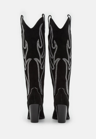 STEVE MADDEN LASSO BLACK/STONE Cowboy boots