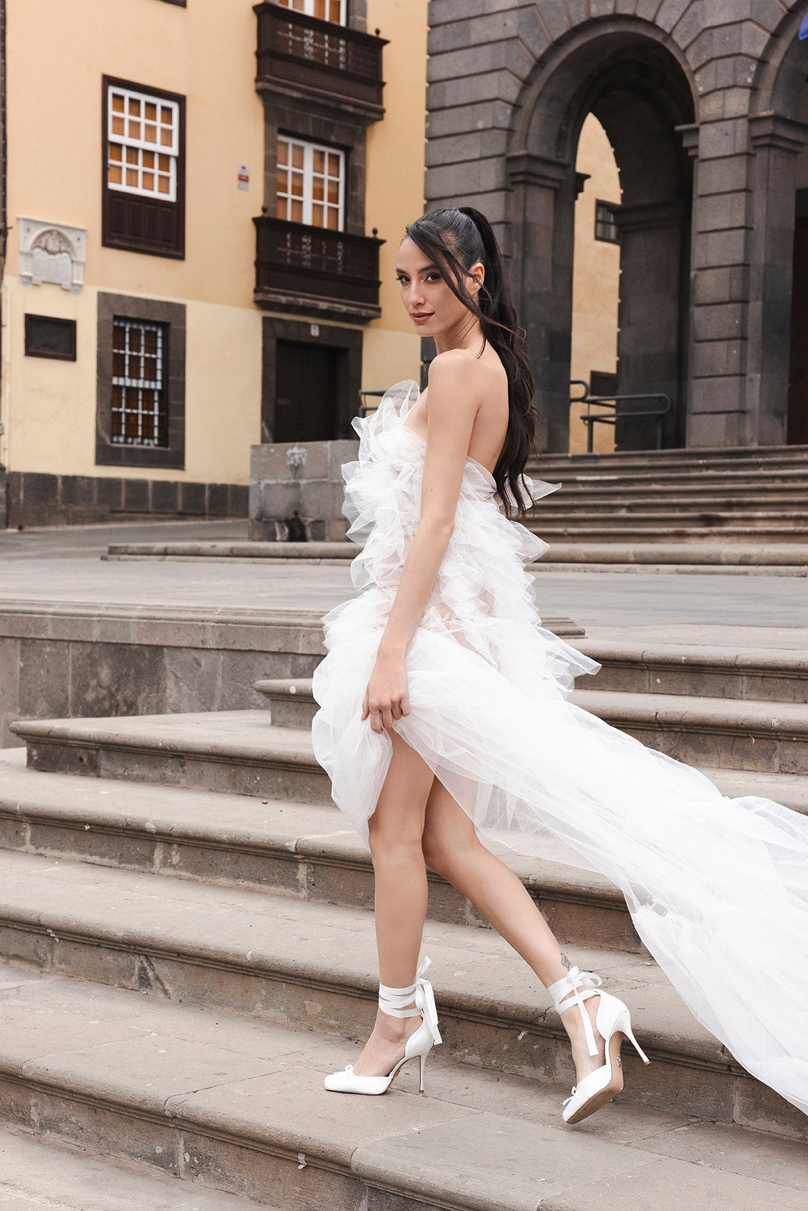 Larina Pump IVORY SATIN - view 7