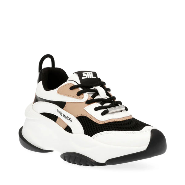 BELISSIMO SNEAKER BLK/TAN - Steve Madden Polska