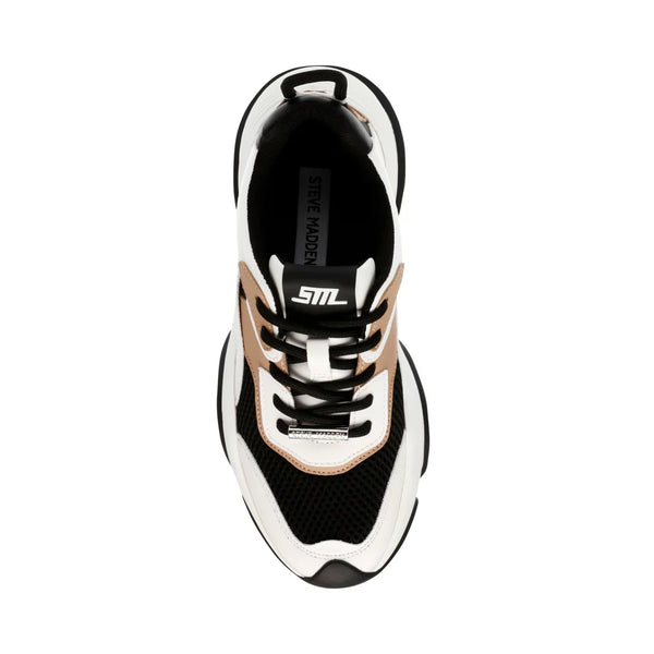 BELISSIMO SNEAKER BLK/TAN - Steve Madden Polska