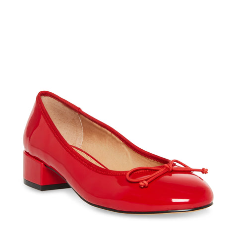 STEVE MADDEN Cherish Ballerina Red Patent Bestsellery