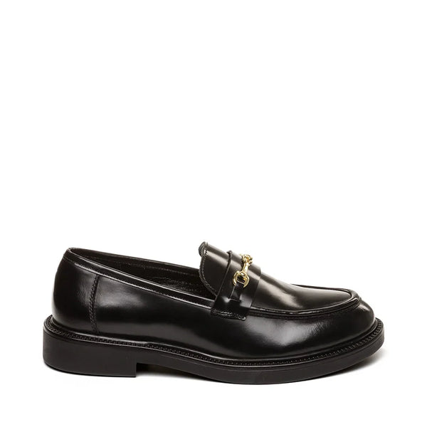 HUDDLES LOAFER BLACK LEATHER - Steve Madden Polska