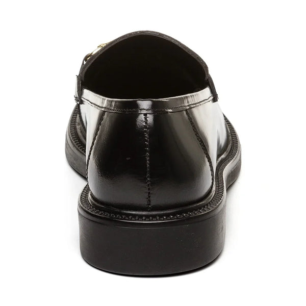 HUDDLES LOAFER BLACK LEATHER - Steve Madden Polska