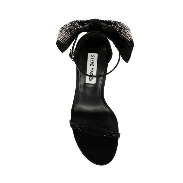 Bellarosa Sandal Black Satin - Steve Madden Polska