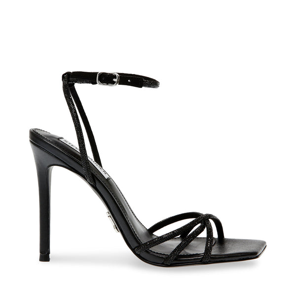 Slayed Sandal Black Crystal