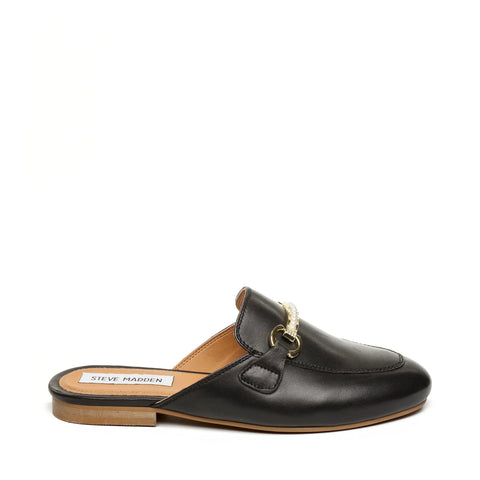 STEVE MADDEN CLEODORA MULE BLACK LEATHER Lákavé ceny