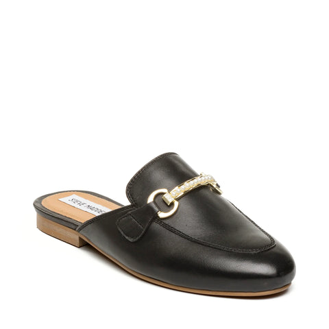 STEVE MADDEN CLEODORA MULE BLACK LEATHER Lákavé ceny