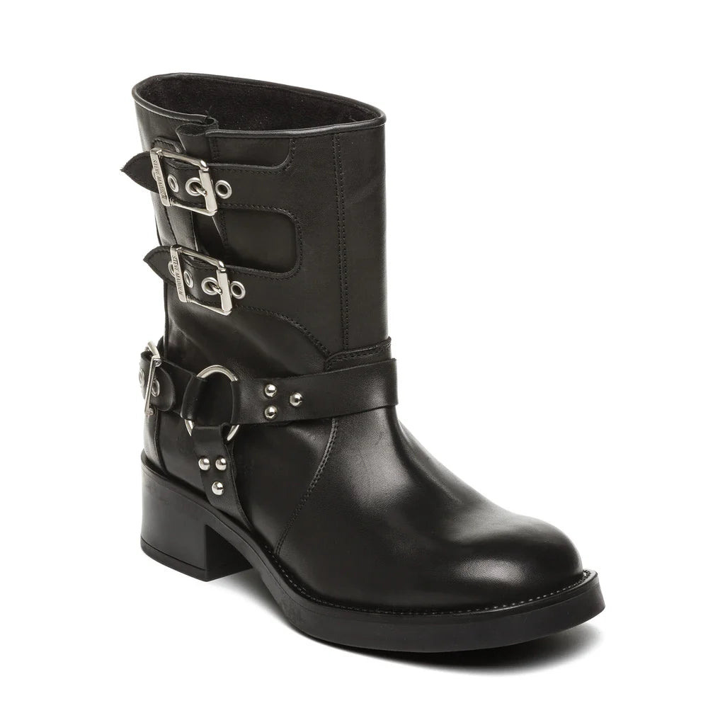 BECASE BOOT BLACK LEATHER- Hover Image