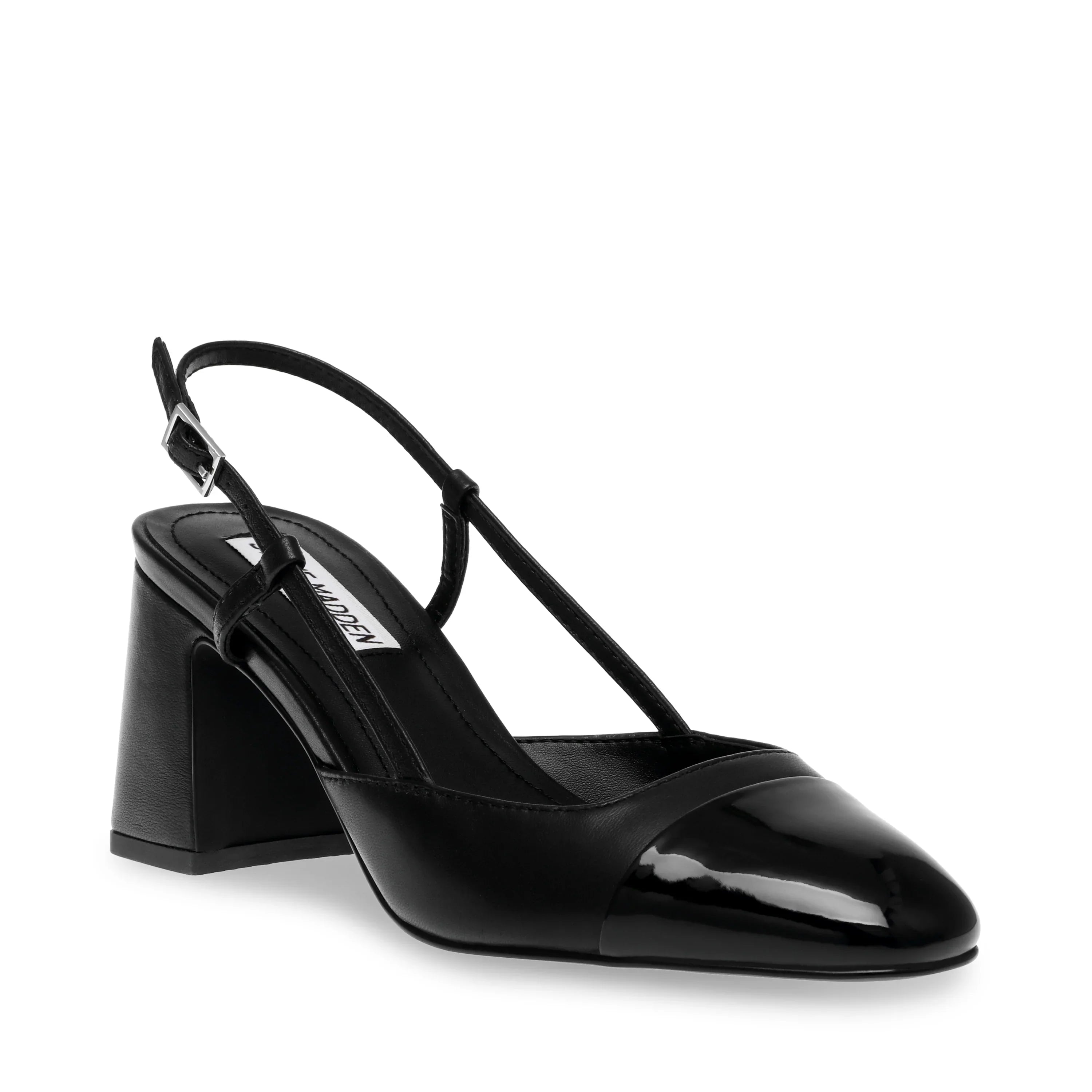 ZEINA SANDAL BLACK LEATHER- Hover Image