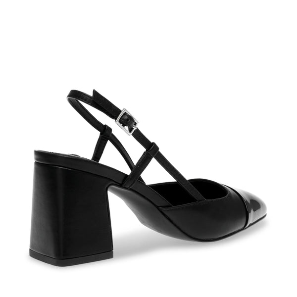 ZEINA SANDAL BLACK LEATHER - Steve Madden Polska