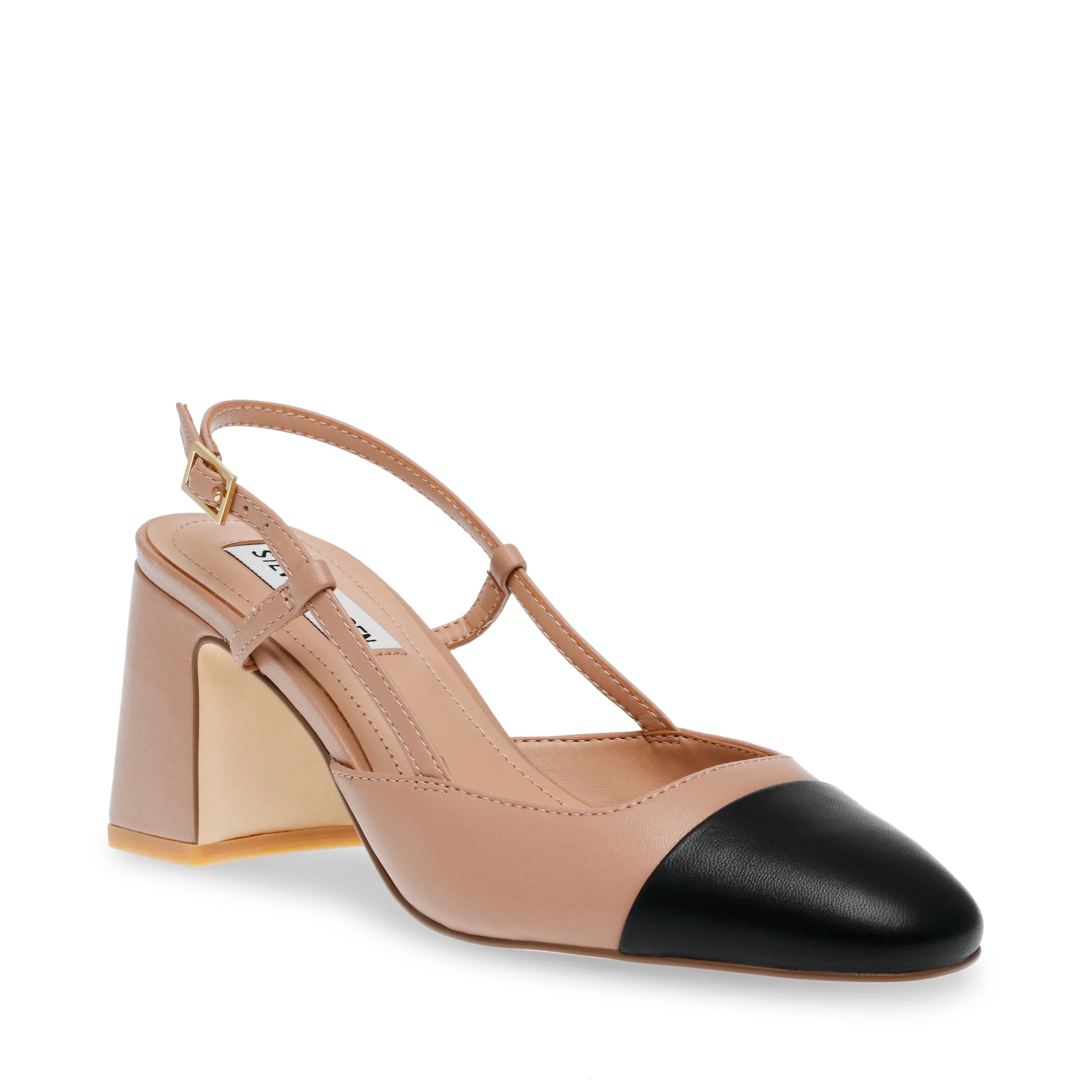 ZEINA SANDAL TAN/BLACK- Hover Image