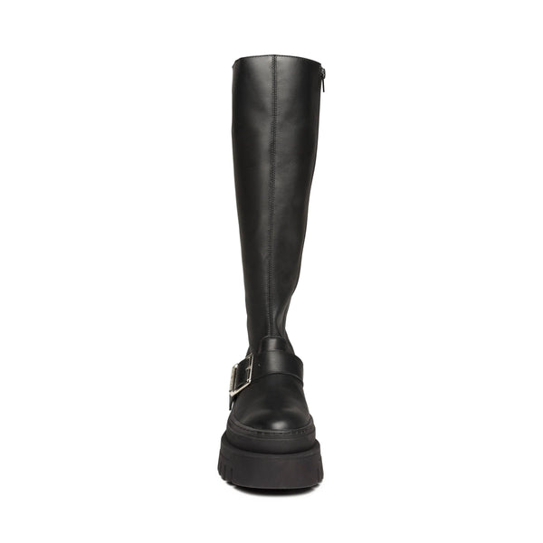 CHEZ BOOTS BLACK LEATHER