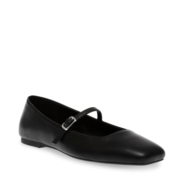 EZRI BALLERINAS BLACK LEATHER