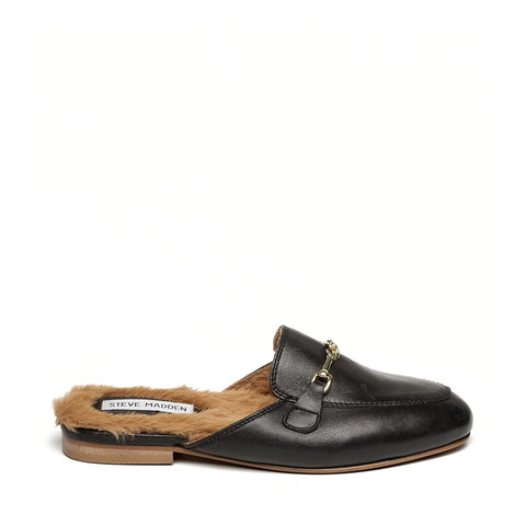 STEVE MADDEN Cleodora-F Mules Black Leather Lákavé ceny