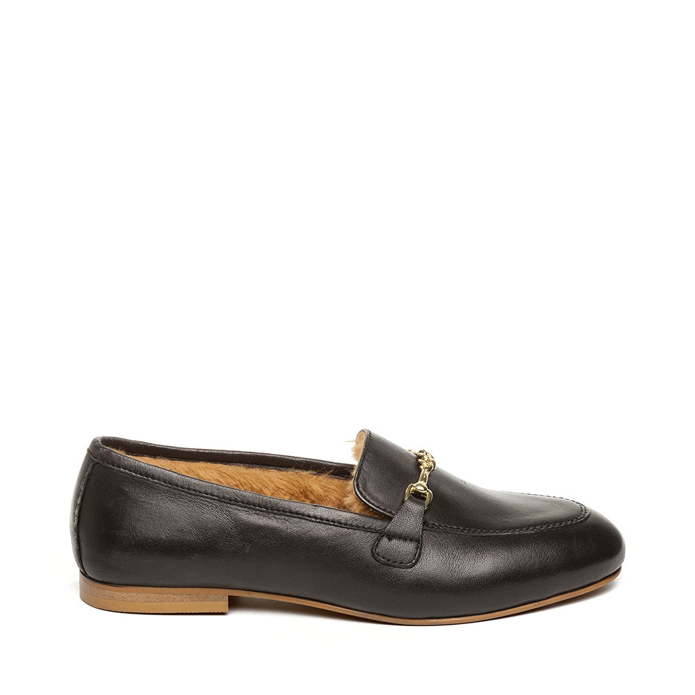 CATAREENA-F LOAFERS BLACK LEATHER