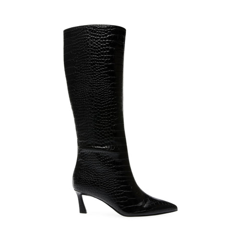 STEVE MADDEN Lavan Boots Black Croco BLACK