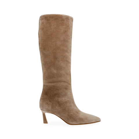 STEVE MADDEN LAVAN BOOTS TAUPE SUEDE Hnědá