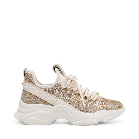 STEVE MADDEN Maxilla-G Sneaker Gold Glitter Bestsellery