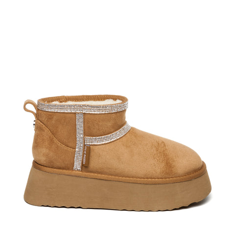 STEVE MADDEN CAMPFIRE-R BOOTIE TAN SUEDE Hnědá