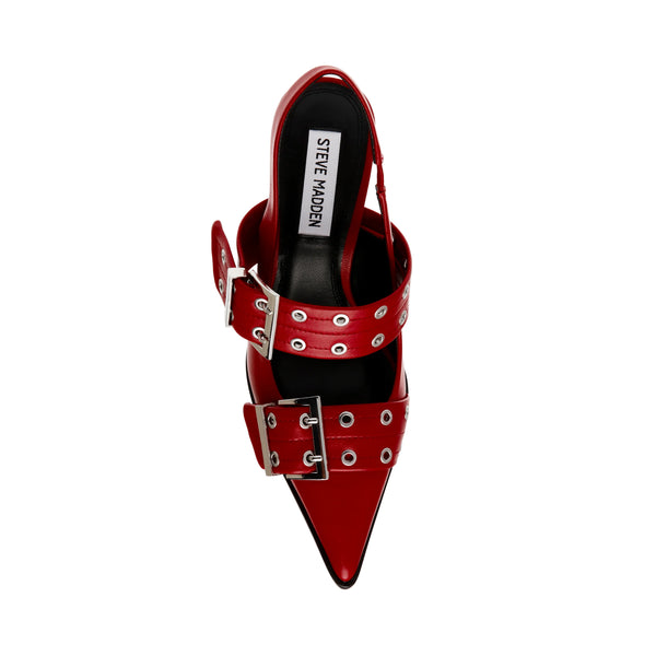 RIESLING SLINGBACKS RED LEATHER