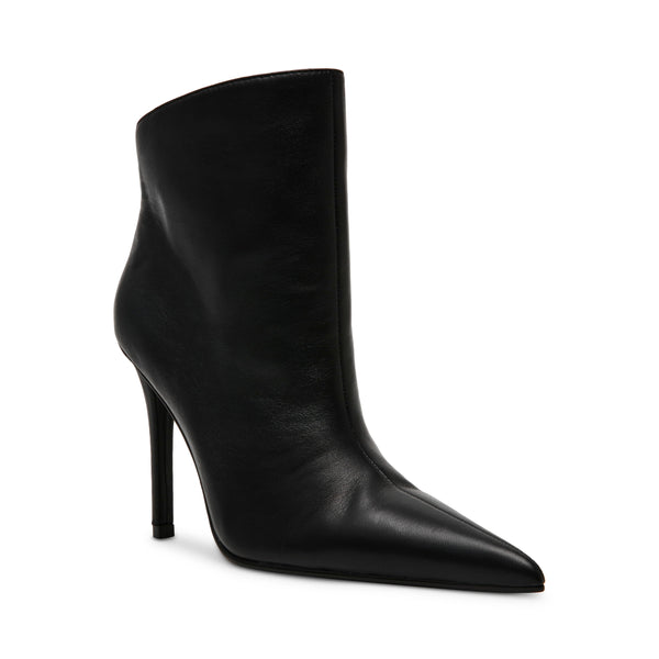 SENTINEL HEELED ANKLE BOOTS BLACK LEATHER