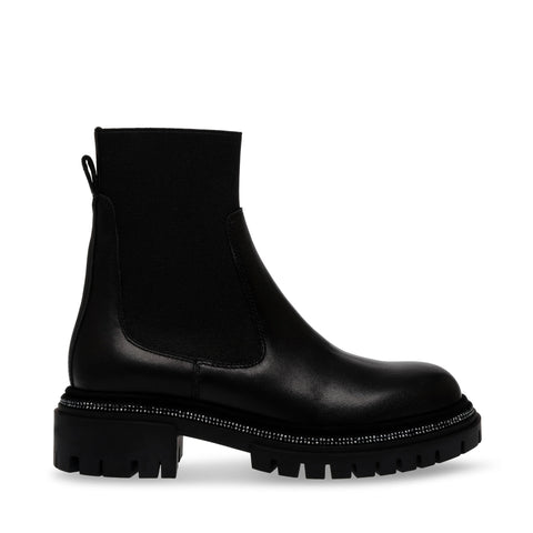 STEVE MADDEN OFFLINE BOOTS BLACK LEATHER BLACK