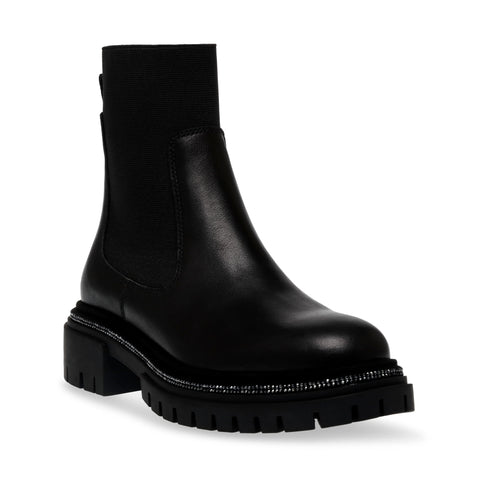 STEVE MADDEN OFFLINE BOOTS BLACK LEATHER BLACK