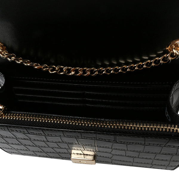 Bramonie Crossbody Bag Black/Gold - Steve Madden Polska