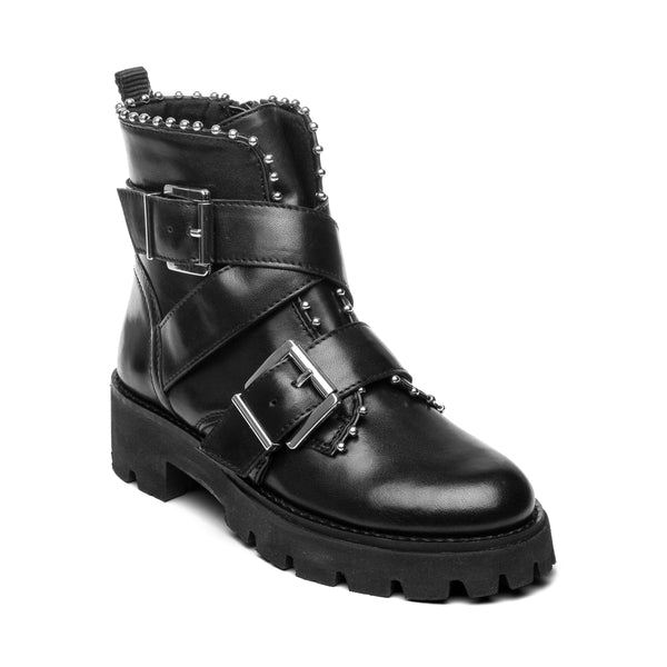 Jhoofy Black Leather - Steve Madden Polska