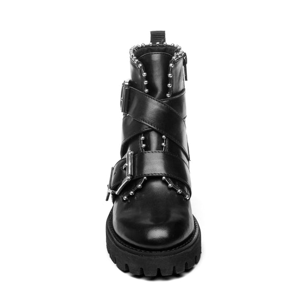 Jhoofy Black Leather - Steve Madden Polska