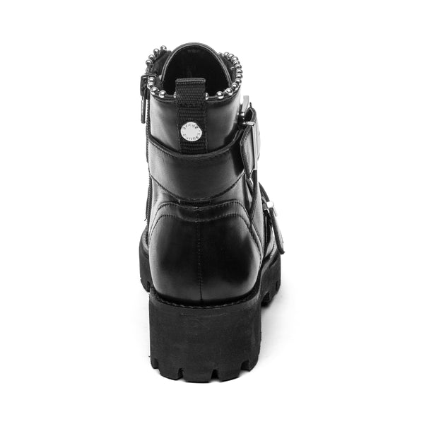 Jhoofy Black Leather - Steve Madden Polska