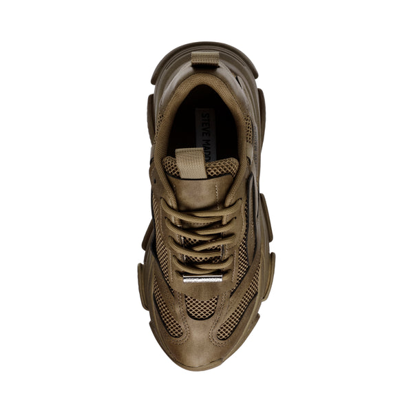 POSSESSION-E SNEAKER OLIVE DISTRESSED