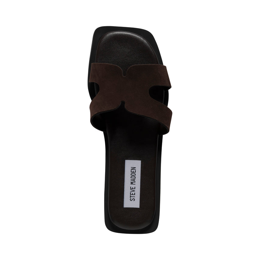 Sofia Slide DRK BRN SUEDE