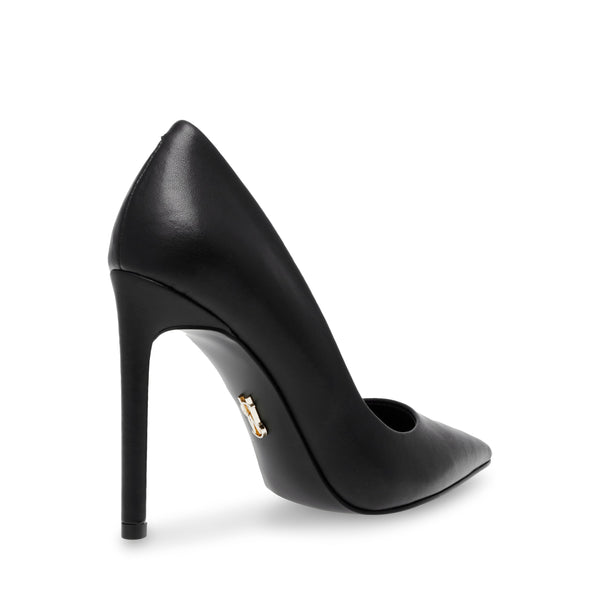 Vaze Pump Black Leather - Steve Madden Polska