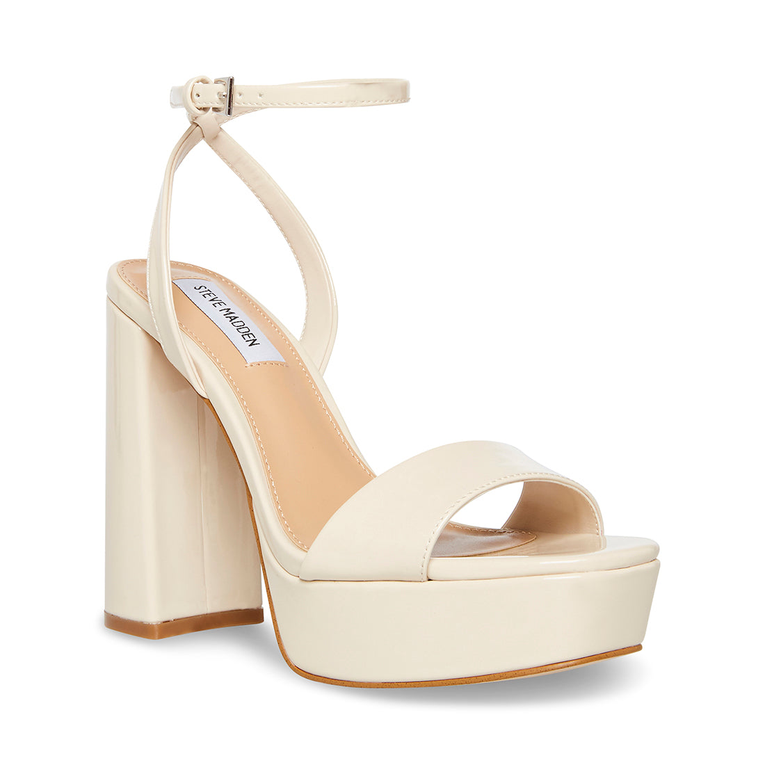 Lessa Sandal Bone Patent- Hover Image