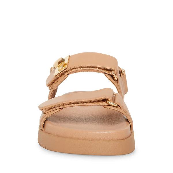 MONA SANDAL TAN LEATHER - Steve Madden Polska