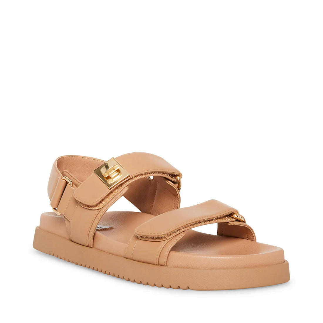 MONA SANDAL TAN LEATHER- Hover Image