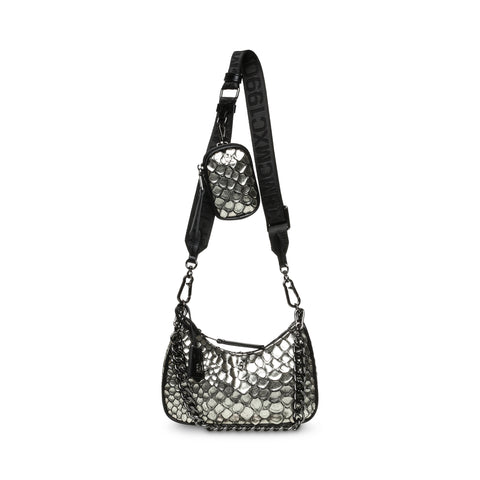 STEVE MADDEN BVITALZ CROSSBODY BAG SILVER Kabelky