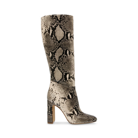 STEVE MADDEN Ally Boot Lt. Beige Snake BLACK FRIDAY 2024