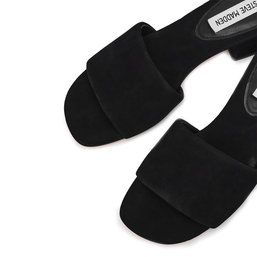 Blanche Slide BLACK NUBUCK