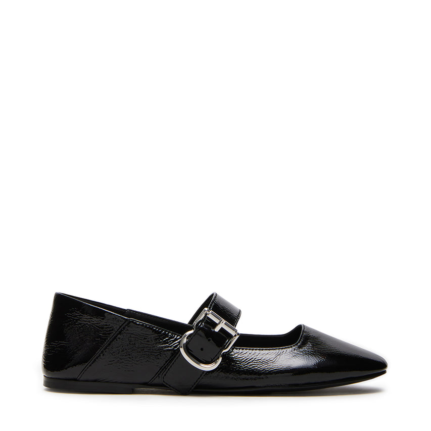 Jenni Flat Shoe BLACK LEATHER