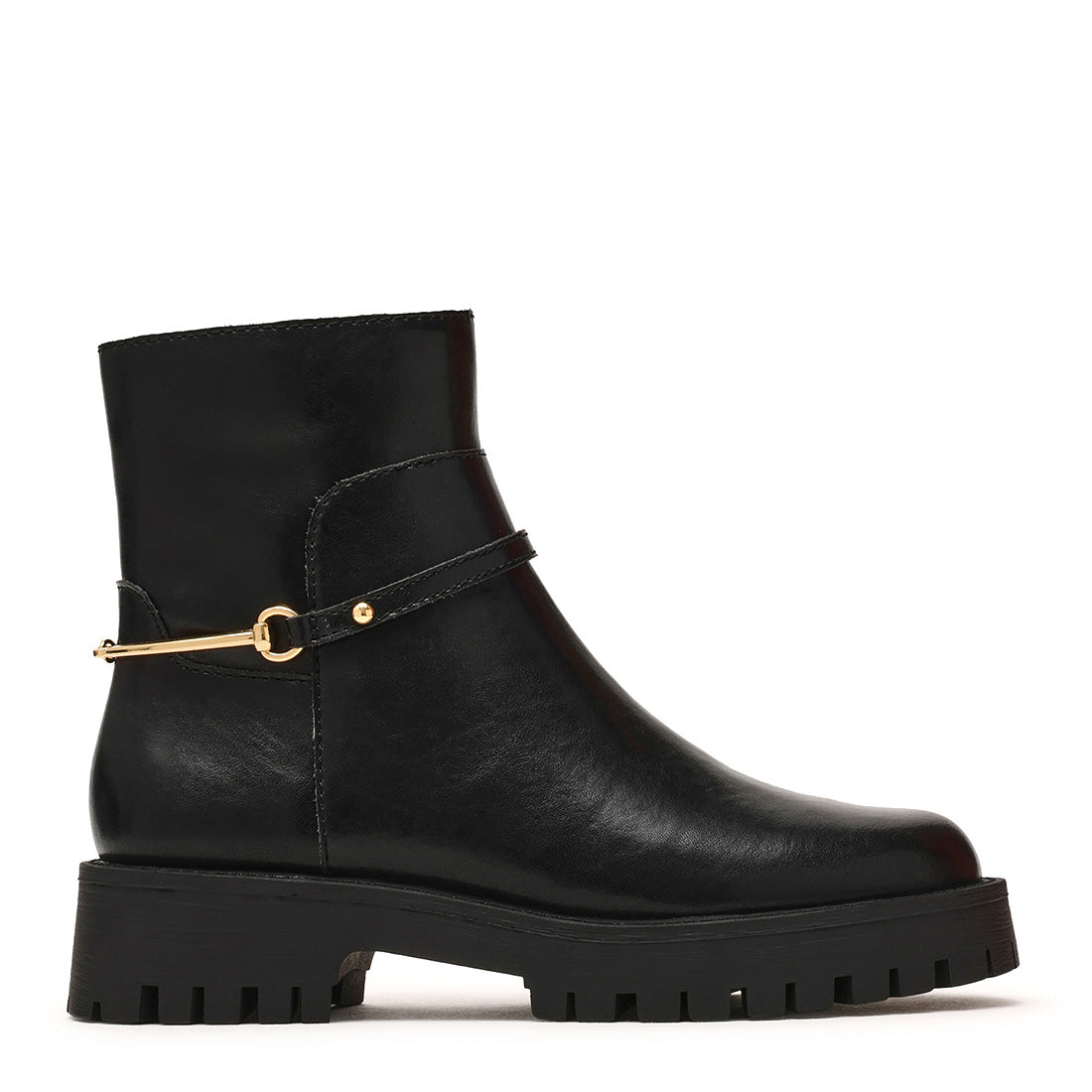 Last Call Bootie BLACK ACTION LEATHER