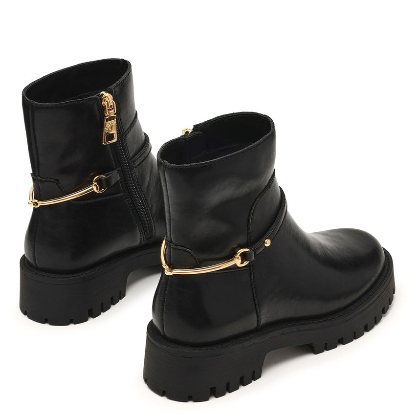 Last Call Bootie BLACK ACTION LEATHER - view 4